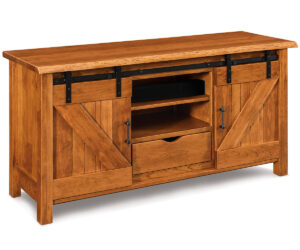 Timbra Media Stand by Forks Valley Woodworking