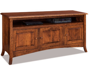 Carlisle Media Stand – 63″W by Forks Valley Woodworking