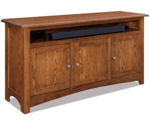 Finland Media Stand – 63″W by Forks Valley Woodworking