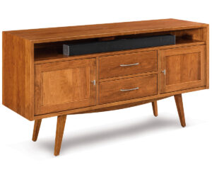 Marina Media Stand – 63″W by Forks Valley Woodworking