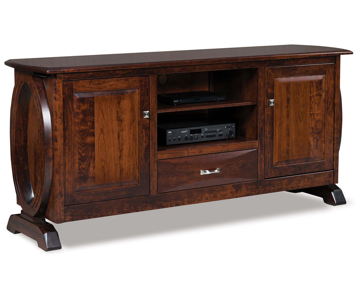 Saratoga Media Stand by Forks Valley Woodworking