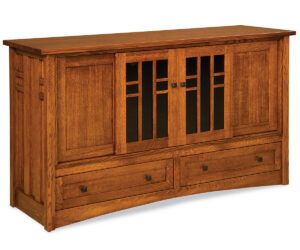 Kascade Media Stand – 63″W by Forks Valley Woodworking