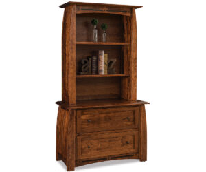 Boulder Creek Lateral File Cabinet with Hutch by Forks Valley Woodworking