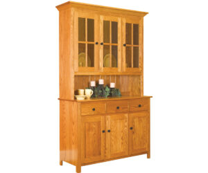 Old South 3 Door Hutch by Genuine Oak Designs