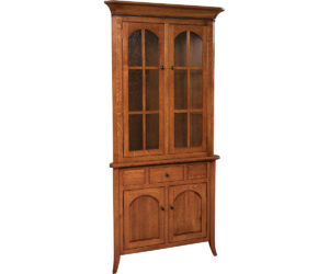 Bunker Hill Corner Hutch by Genuine Oak Designs