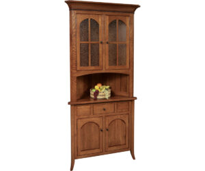 Bunker Hill Corner Hutch by Genuine Oak Designs