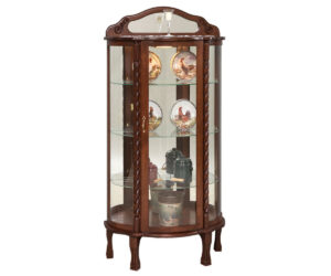 Rope Twist Curio by Genuine Oak Designs