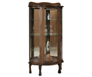 Mirror Back Curio by Genuine Oak Designs