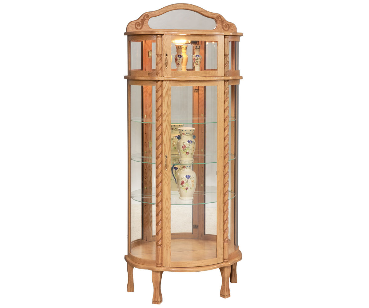 Bonnet Top Curio by Genuine Oak Designs