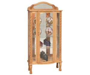 Tri-Front Curio by Genuine Oak Designs