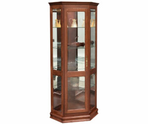 Corner Deluxe Curio by Genuine Oak Designs