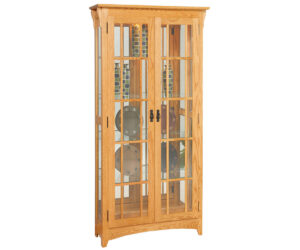 Mission Double Door Curio by Genuine Oak Designs