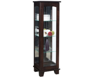 Contemporary Sliding Curio by Genuine Oak Designs