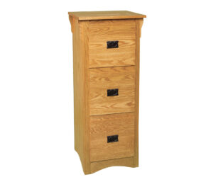 Three Drawer Mission Filing Cabinet by Genuine Oak Designs