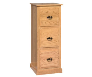 Three Drawer Traditional Filing Cabinet by Genuine Oak Designs