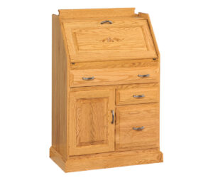 Secretary Desk With File Drawer by Genuine Oak Designs