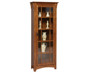 Mission Single Door Bookcase by Genuine Oak Designs