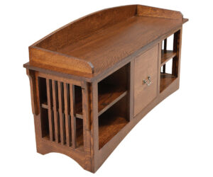 Mission Slat Bench by Genuine Oak Designs