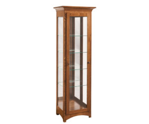 1-Door Mission Curio by Genuine Oak Designs