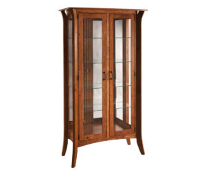 2 Door Galveston Curio by Genuine Oak Designs