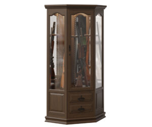 8 Gun Corner Swivel Cabinet by Genuine Oak Designs