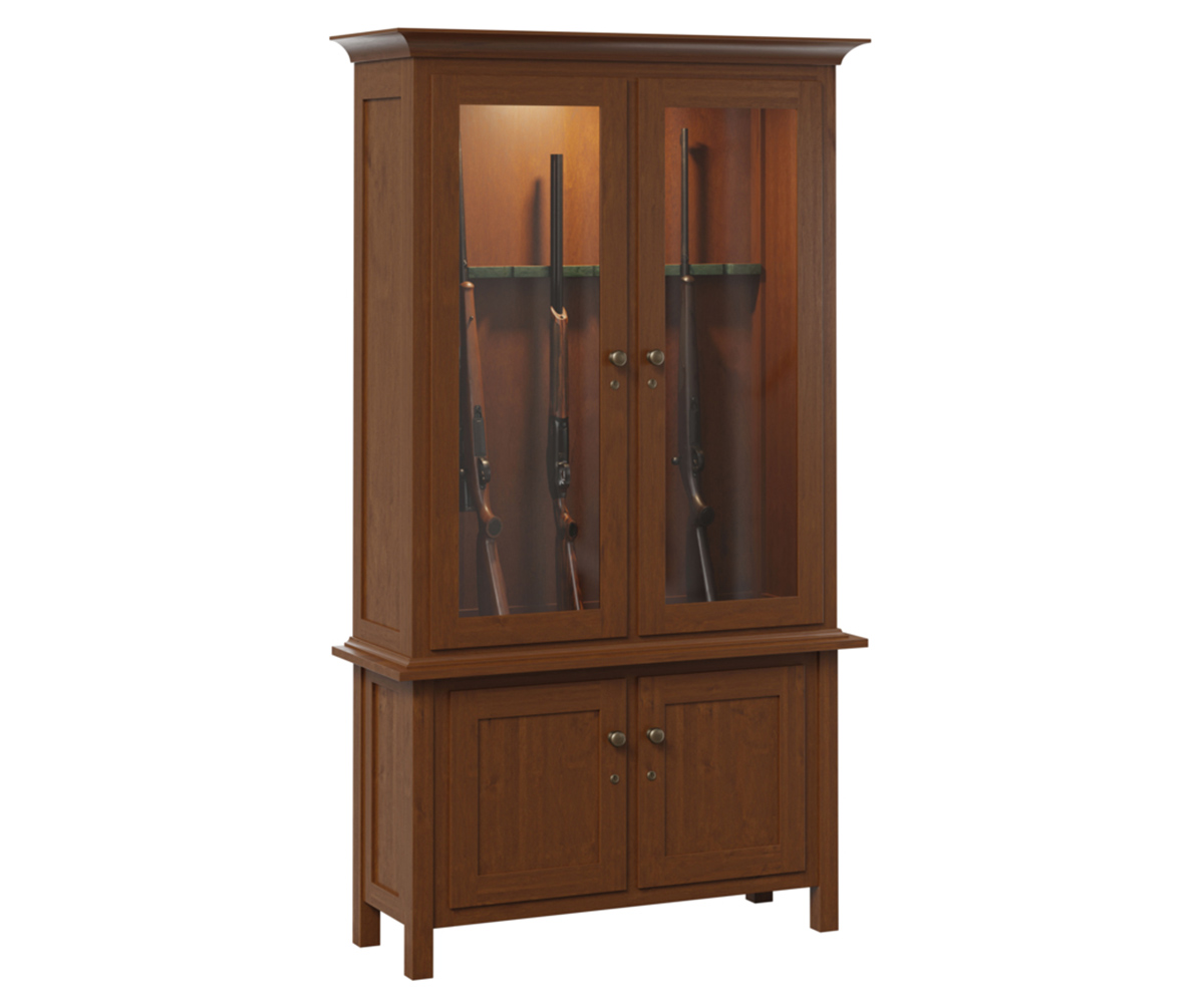 Easton 2 Door 8 Gun Cabinet by Genuine Oak Designs