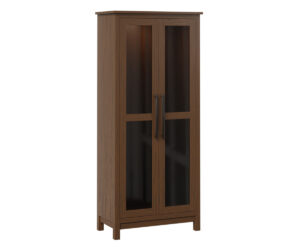 Glass Door Pantry Cupboard by Genuine Oak Designs
