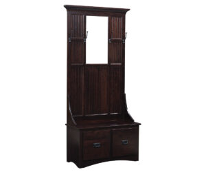 Mission 2 Drawer Hall Seat by Genuine Oak Designs