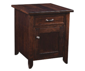 Strasburg End Table With Right Door by Genuine Oak Designs