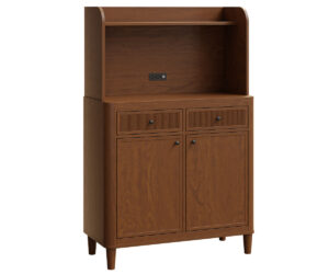 Millhall Coffee Bar with Hutch by Genuine Oak Designs