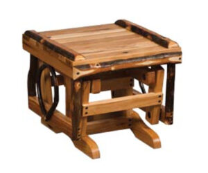 Gliding Ottoman by Hilltop Hickory Furniture
