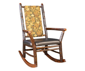 Grandpa Rocker With Fabric by Hilltop Hickory Furniture