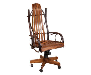 Bendwood Desk Chair With Arms by Hilltop Hickory Furniture