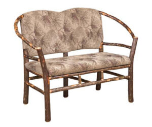 Double Hoop Settee by Hilltop Hickory Furniture