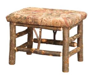 24″ Bench With Fabric Seat by Hilltop Hickory Furniture