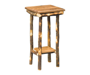 End Table With Solid Top And Shelf by Hilltop Hickory Furniture
