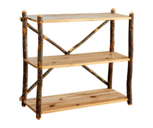Hickory 3 Shelf Stand by Hilltop Hickory Furniture