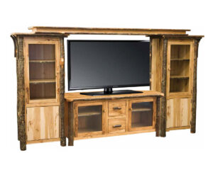 Hickory Entertainment Center by Hilltop Hickory Furniture