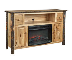 Entertainment Center Fireplace by Hilltop Hickory Furniture