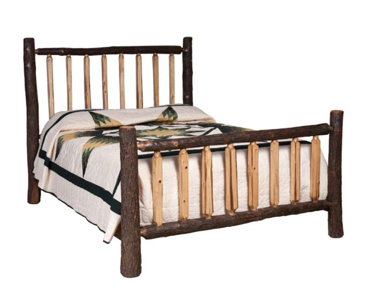 Lumber Jack Shaved Spindle Bed by Hilltop Hickory Furniture