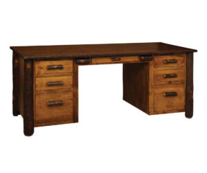 Executive 7 Drawer Desk by Hilltop Hickory Furniture