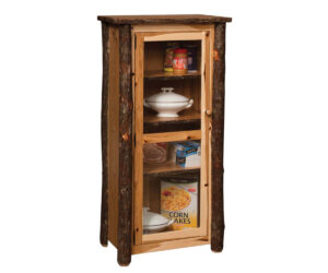 Jelly Cupboard With Glass Door by Hilltop Hickory Furniture
