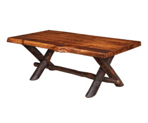 Millcreek Live Edge Coffee Table by Hilltop Hickory Furniture