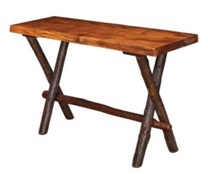 Millcreek Live Edge Sofa Table by Hilltop Hickory Furniture