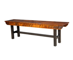 Rough Cut Maplewood Bench by Hilltop Hickory Furniture