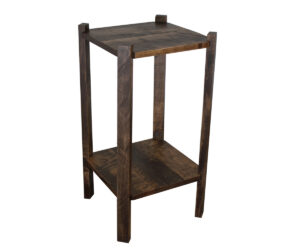 Rough Cut Maplewood Shelf Stand by Hilltop Hickory Furniture