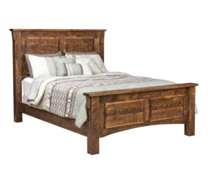 Rough Cut Maplewood 2 Panel Bed by Hilltop Hickory Furniture