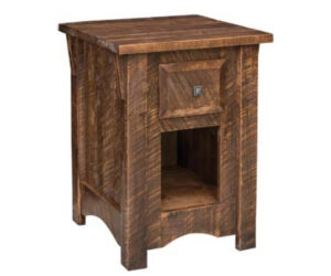 Rough Cut Maplewood 1 Drawer Nightstand by Hilltop Hickory Furniture