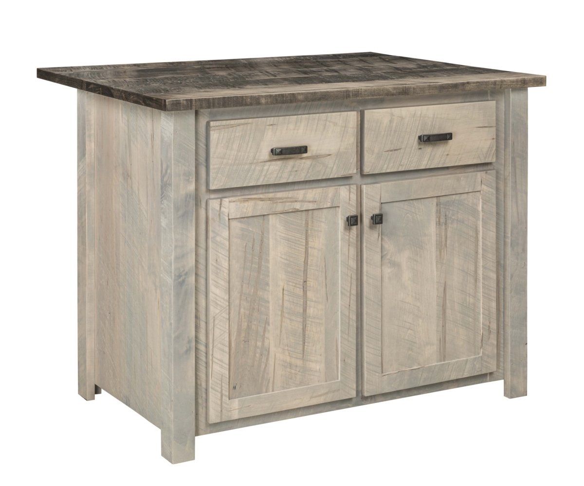 Rough Cut Maplewood Bar Island by Hilltop Hickory Furniture