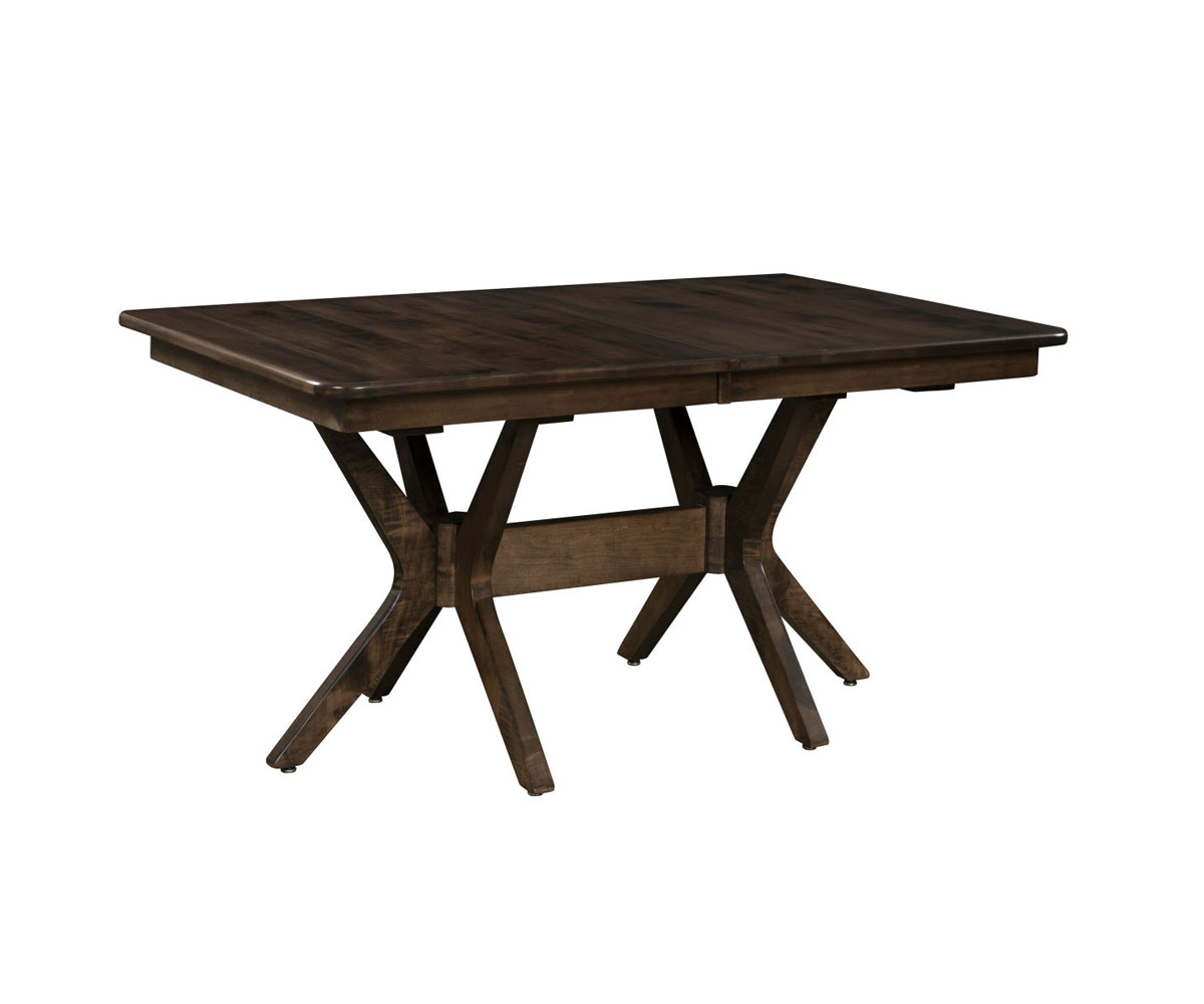 Burdock Double Pedestal Table by Hermies Table Shop